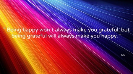 Grateful - Quotes, Words, Colors, Thoughts, Abstract