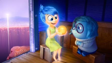 Inside Out - sadness, out, Inside, disney, joy