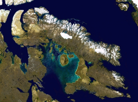 Baffin Island From Space - Islands, Wilderness, Canada, Baffin Island