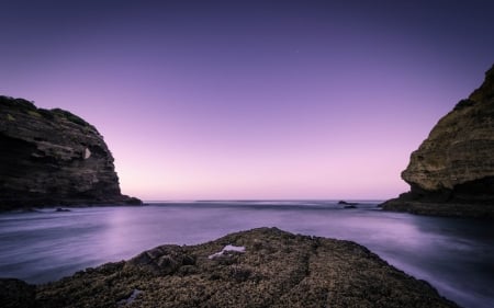 Ocean - rock, Ocean, nature, sky