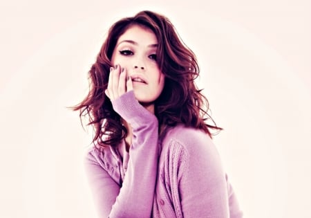 Gemma Arterton - woman, actress, purple, redhead, girl, pink, gemma arterton, model