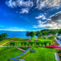 beautiful seaside resort hdr