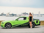 Lime Green Mustang