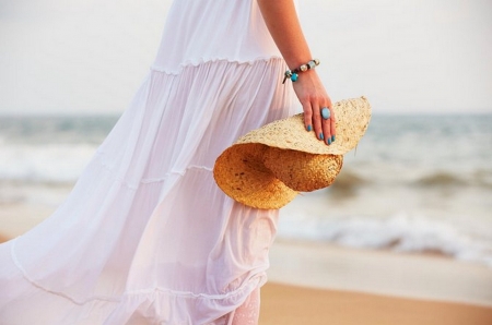 Summer Day - photogrpahy, summer, girl, sea, ocean, Beach