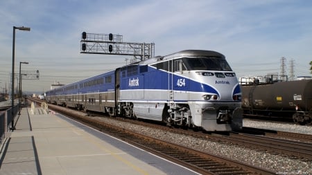 Amtrak 454 - train, 454, amtrak, transport