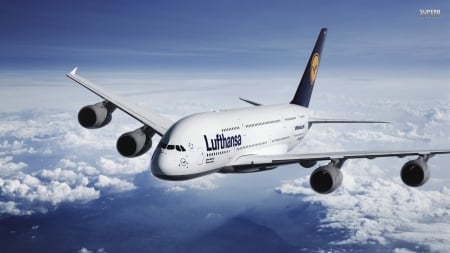 Lufthansa Airbus A380 - Plane, A380, Lufthansa, Transport, Airbus