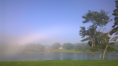 wanna be rainbow - arch, causeway, rainbow, mist