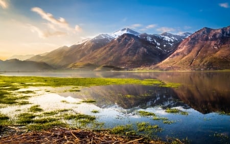 Italy - nature, mount, lake, italy