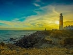 Lighthouse at Sunset