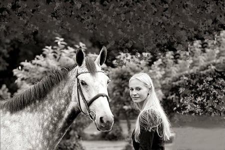 COWGIRL - horses, beauty, people, animals, cowgirl, friends