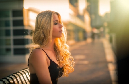 Model - women, girl, model, hair