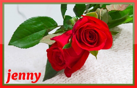 jenny - name, cute, rosa, red