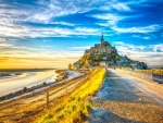 fantastic mont saint michel in normandy hdr