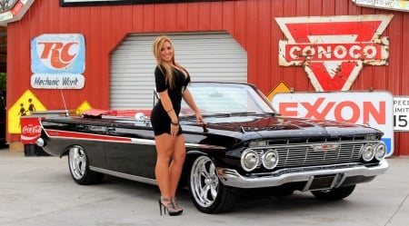 1961-Chevy-Impala-SS-Convertible - GM, Sexy, Babe, Classic