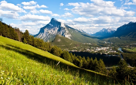 Mountain - cloud, sky, tree, nature, mountain