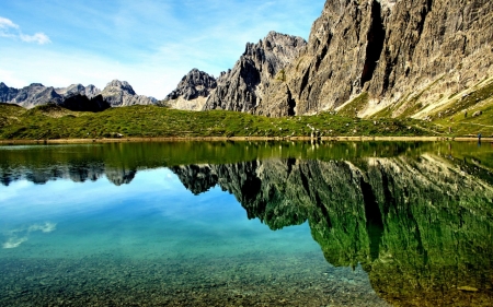 Reflection - Reflection, lake, mount, nature