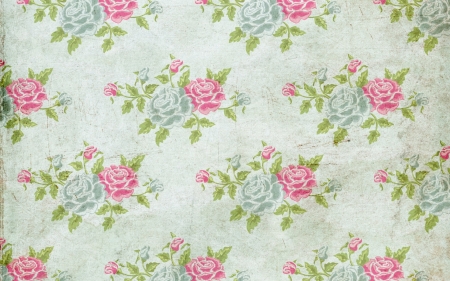 Texture - paper, flower, pattern, rose, pink, texture, blue, green