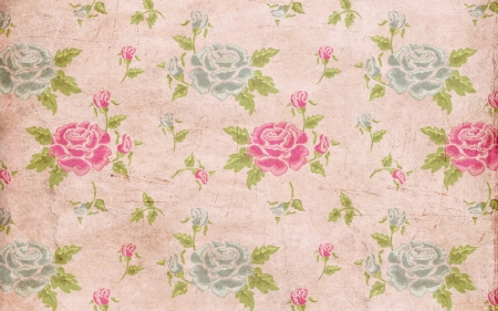 Texture - paper, flower, pattern, rose, pink, texture, blue, green