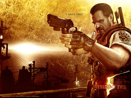 Resident Evil 5 - alice, zombies, the walking dead, albert wesker