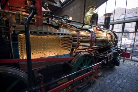 Cutaway Steam Locomotive