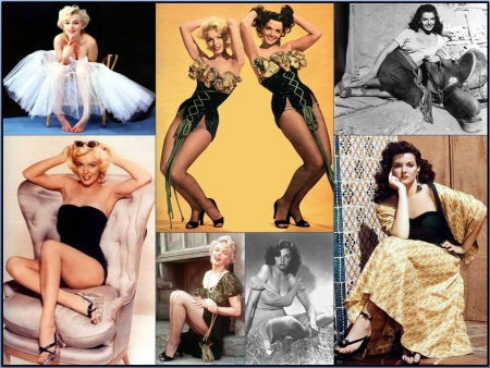 Icons Marilyn Monroe and Jane Russell - jane russell, marilyn, jane, marilyn monroe