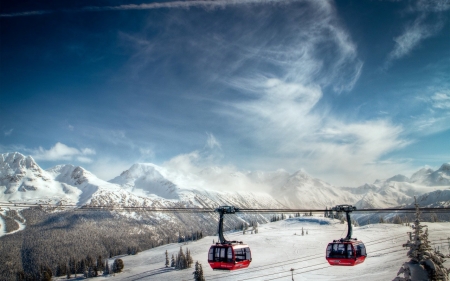 Winter - cloud, sky, winter, snow