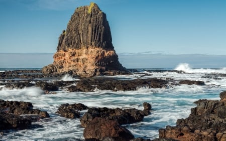 The Pulpit, Australia - rocks, beach, ocean, nature, australia