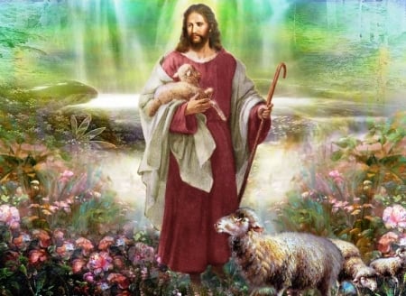 Sweet shepherd - christ, sheep, jesus, shepherd