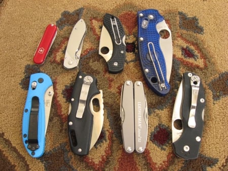 EDC Knives - knife, sharp, blade, tool