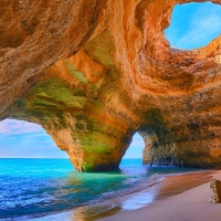 spectacular sea cave