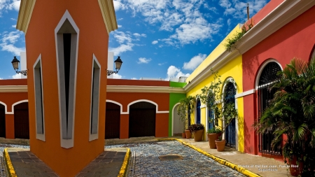 Old San Juan - colorful, san juan, hispanic, puerto rico