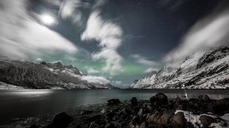 Sky - night, nature, mountain, Sky