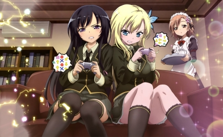 Anime - school, girls, play, Anime