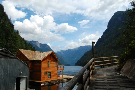 Princess Louisa Inlet - lake, architecture, cool, houses, fun