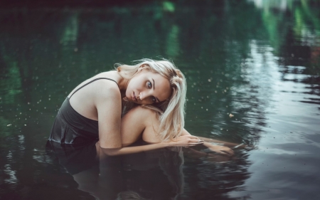 Mood - mood, water, girl, model