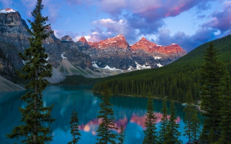 Lake - nature, sky, cloud, lke, tree