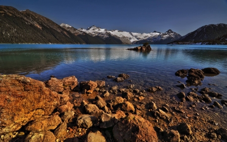 mountain lake - lake, cool, fun, nature, mountain