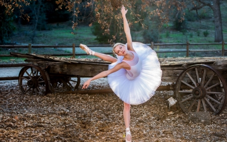 Ballerina - women, dance, ballerina, model