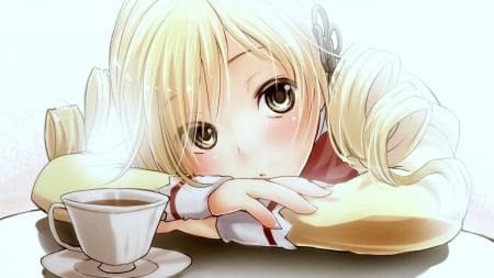 Girl - anime, tea, cute, hot