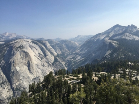 Half Dome view - nature, fun, forest, mountain, cool