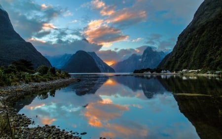 Lake - cloud, sky, lake, nature