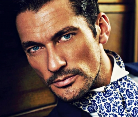 David Gandy - handsome, blue, model, David Gandy, face, man