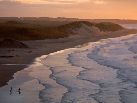 Portrush Beach, County Antrim, Ireland - sunset, ireland, portrush beach