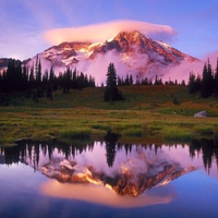 Cloud On Top Of Mountain