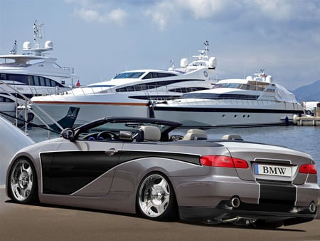 BMW  - yacht, car, tuning, bmw, digiart