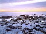 beach rock view