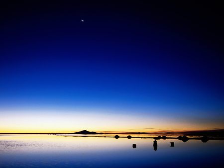 blue beach night - beach, sky, landscape