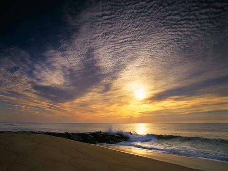 california sunset view - sky, sunset, landscape