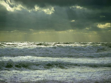 island beach  new jersey - beach, sky, landscape