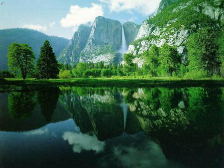 Lake reflections - lake, landscape, mountain